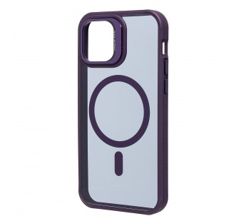 Чехол-накладка - SM026 SafeMag для "Apple iPhone 12/iPhone 12 Pro" (dark violet) (232199)#2054223