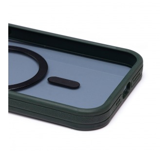 Чехол-накладка - SM026 SafeMag для "Apple iPhone 13/iPhone 14" (dark green) (232176)#2081551
