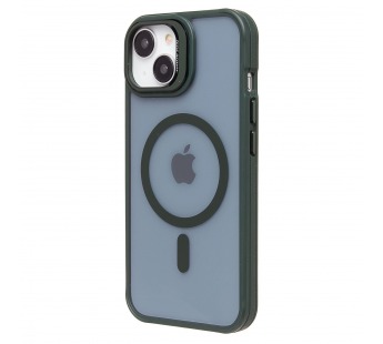 Чехол-накладка - SM026 SafeMag для "Apple iPhone 13/iPhone 14" (dark green) (232176)#2024995