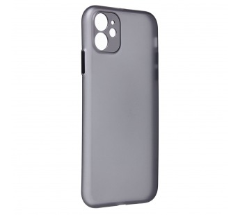 Чехол-накладка - PC091 для "Apple iPhone 11" (matte transparent/black) (232337)#2027460