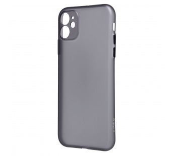 Чехол-накладка - PC091 для "Apple iPhone 11" (matte transparent/black) (232337)#2027459