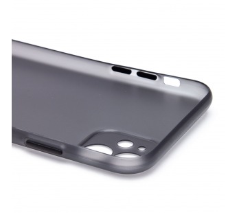 Чехол-накладка - PC091 для "Apple iPhone 11" (matte transparent/black) (232337)#2112601