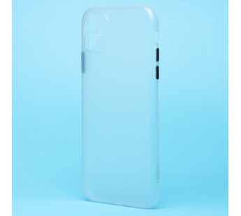 Чехол-накладка - PC091 для "Apple iPhone 11" (matte transparent/white) (232336)#2027734