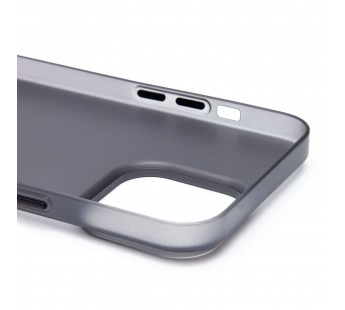 Чехол-накладка - PC091 для "Apple iPhone 14 Pro Max" (matte transparent/black) (232319)#2112583