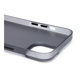 Чехол-накладка - PC091 для "Apple iPhone 14/iPhone 13" (matte transparent/black) (232323)#2112577