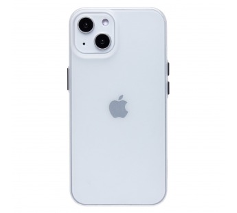 Чехол-накладка - PC091 для "Apple iPhone 14/iPhone 13" (matte transparent/white) (232322)#2027473