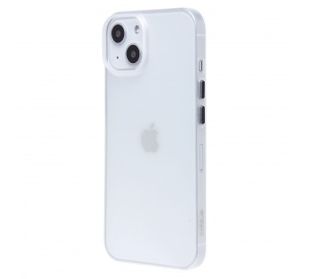 Чехол-накладка - PC091 для "Apple iPhone 14/iPhone 13" (matte transparent/white) (232322)#2027474