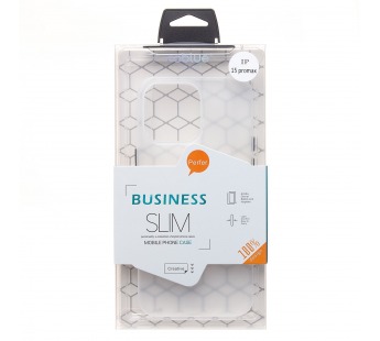 Чехол-накладка - PC091 для "Apple iPhone 15 Pro Max" (matte transparent/white) (232312)#2026238