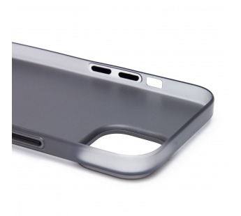 Чехол-накладка - PC091 для "Apple iPhone 15" (matte transparent/black) (232317)#2112606