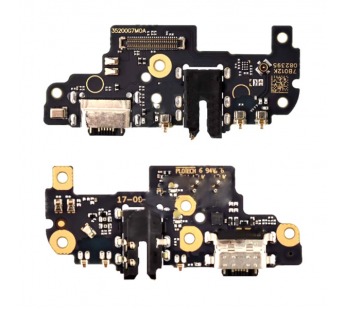 Шлейф (плата) для Xiaomi Redmi Note 8 Pro + сист. разъем + разъем гарн. + микрофон (100% components)#2065620