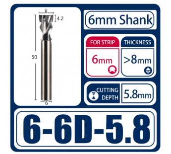 Фреза 6-6D-5,8 для материалов >8 мм, шт#2022431