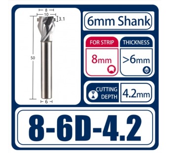 Фреза 8-6D-4,2 для материалов >6 мм, шт#2022424