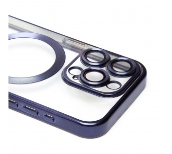Чехол-накладка - SM027 SafeMag для "Apple iPhone 15 Pro" (blue titanium) (232343)#2102057