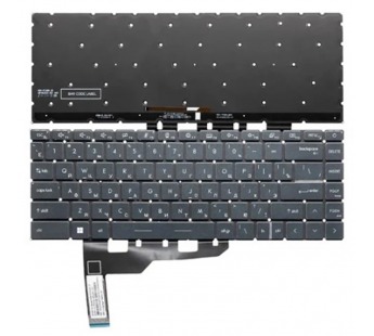 Клавиатура для ноутбука MSI Modern 14 B11M серая с подсветкой#2100877