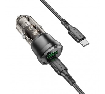 Адаптер Автомобильный с кабелем Borofone BZ25 Journey PD38W (Type-C to Type-C) (повр. уп.) ((234748)#2023273