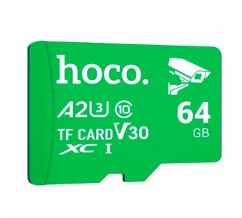 Micro SDXC карта памяти HOCO 64ГБ A2 Class 10, для видеонаблюдения#2023157