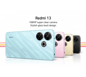 Смартфон Xiaomi Redmi 13 6Gb/128Gb Pink (6.79"/100МП/4G/NFC/5030mAh)#2024115