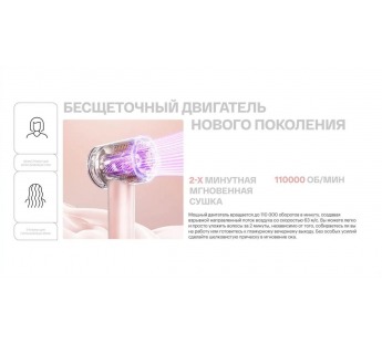 ITEL Фен IHD-53 1600Вт розовый#2024309