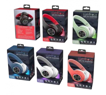 Наушники Bluetooth накладные с микрофоном T39, цвет оранжевый#2121054