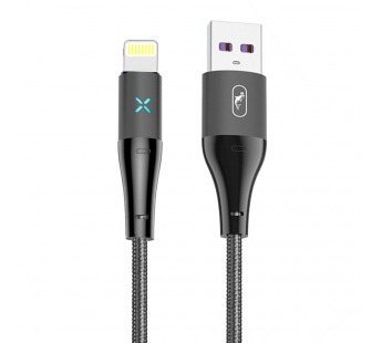 Кабель USB - Apple lightning SKYDOLPHIN S49L (текстиль) (повр. уп.) 100см 3A  (black) (234871)#2030867