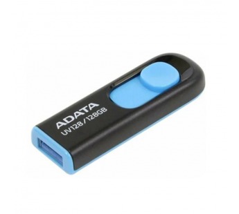 Флеш Диск A-Data 128GB DashDrive UV128 AUV128-128G-RBE USB3.0 черный/синий [17.07.2024], шт#2066423