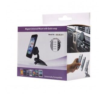 Держатель автомобильный - магнитный HX-M-X11 (повр. уп.) дисковод (black) (234880)#2025572