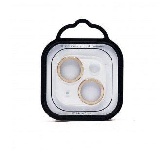 Защитное стекло для камеры - СG05 для "Apple iPhone 14/14 Plus" (gold)(231425)#2134984