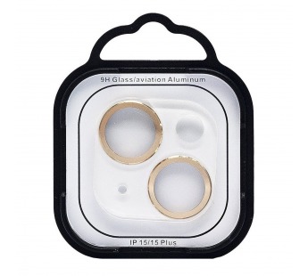 Защитное стекло для камеры - СG05 для "Apple iPhone 15/15 Plus" (gold)(231382)#2134967
