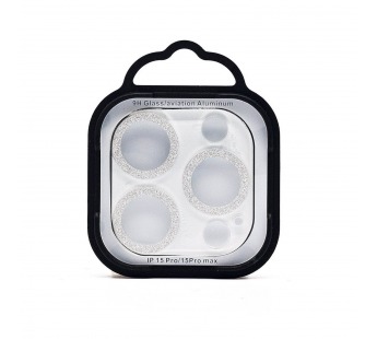 Защитное стекло для камеры - СG06 для "Apple iPhone 15 Pro/15 Pro Max" (silver)(231409)#2140380