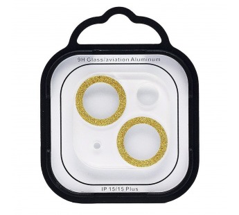 Защитное стекло для камеры - СG06 для "Apple iPhone 15/15 Plus" (gold)(231388)#2140382