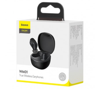 Bluetooth гарнитура Baseus Encok True WM01 (черный) (NGTW240001)#2139278