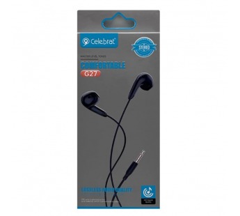 Проводные наушники 3.5 YISON Celebrat G27 черные#2068702