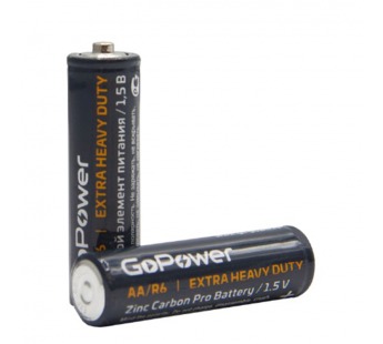 Батарейка AA GoPower R6 Shrink 1,5V (Цена за 1 шт, блистер 2 шт)#2025391