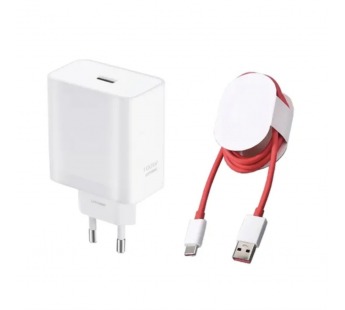 Сетевое зарядное устройство USB для OnePlus/OPPO/Realme/Vivo (100W, SuperVOOC, кабель Type-C) Белый#2082298