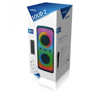 Колонка SmartBuy SOLID 2, 50Вт,Bluetooth, MP3-плеер, FM-радио#2025322
