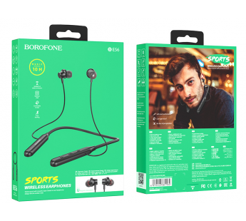 Bluetooth-наушники внутриканальные Borofone BE56 Powerful Sports (повр. уп.) (black) (234928)#2026207