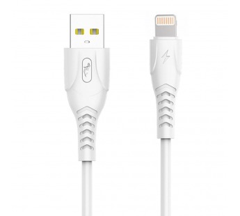 Кабель USB - Apple lightning SKYDOLPHIN S08L (повр. уп.) 100см 3,5A  (white) (223602)#2025855