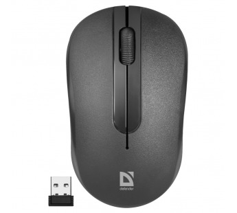 Мышь оптическая беспроводная Defender Hit MM-495 (повр. уп.) (black) (234923)#2025813