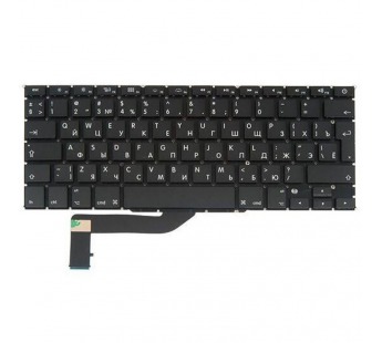 Клавиатура для ноутбука MacBook Pro 15" A1398 (2012-2015, Г-образный Enter RU) Черный#2071239