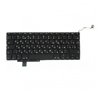 Клавиатура для ноутбука MacBook Pro 17" A1297 (2009-2011, Г-образный Enter RU) Черный#2067296