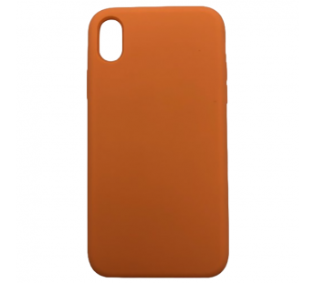 Чехол iPhone XR Silicone Case №56 (с Лого) в упаковке Светло-Оранжевый#2030187