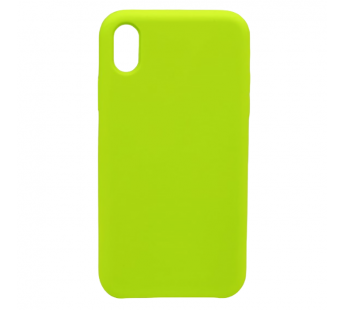 Чехол iPhone XR Silicone Case №60 (с Лого) в упаковке Зеленое излучение#2030186