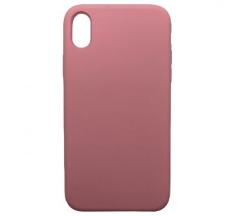 Чехол iPhone XS Max Silicone Case №06 с Лого в упаковке Розовая пудра#2030178