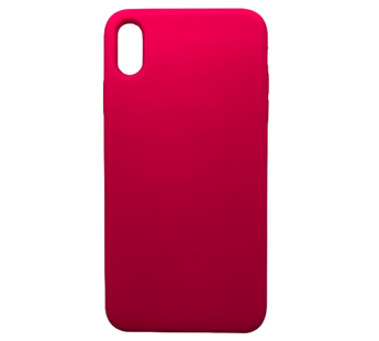 Чехол iPhone XS Max Silicone Case №47 с Лого в упаковке Ярко-Розовый#2030170