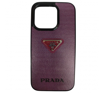 Чехол силиконовый iPhone 15 PRADA сиреневый#2129951