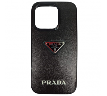 Чехол силиконовый iPhone 15 PRADA черный#2129950