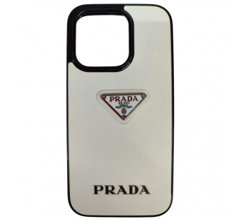 Чехол силиконовый iPhone 15 Pro Max PRADA белый#2129947