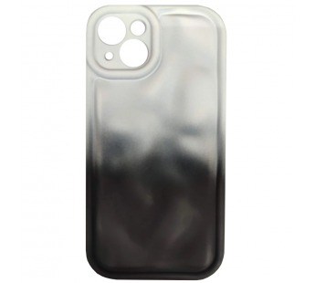 Чехол силиконовый iPhone 13 ДУТЫЙ бело-черный#2027991