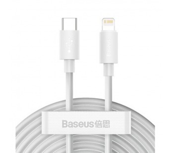Кабель Type-C Baseus Simple Wisdom для iPhone Lightning 8 pin 20W 1.5м (2 шт.) (белый) (TZCATLZJ-02)#2069813