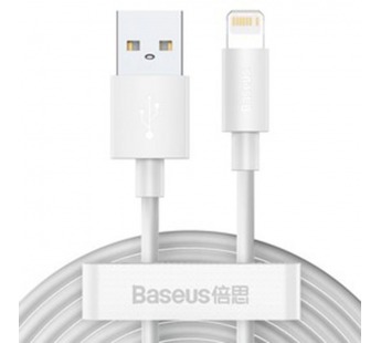 Кабель USB - Apple Lightning Baseus TZCALZJ-02 (1.5м) (2 шт) (белый)#2069820